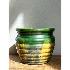 Vintage Boho Mixed Glaze Vase