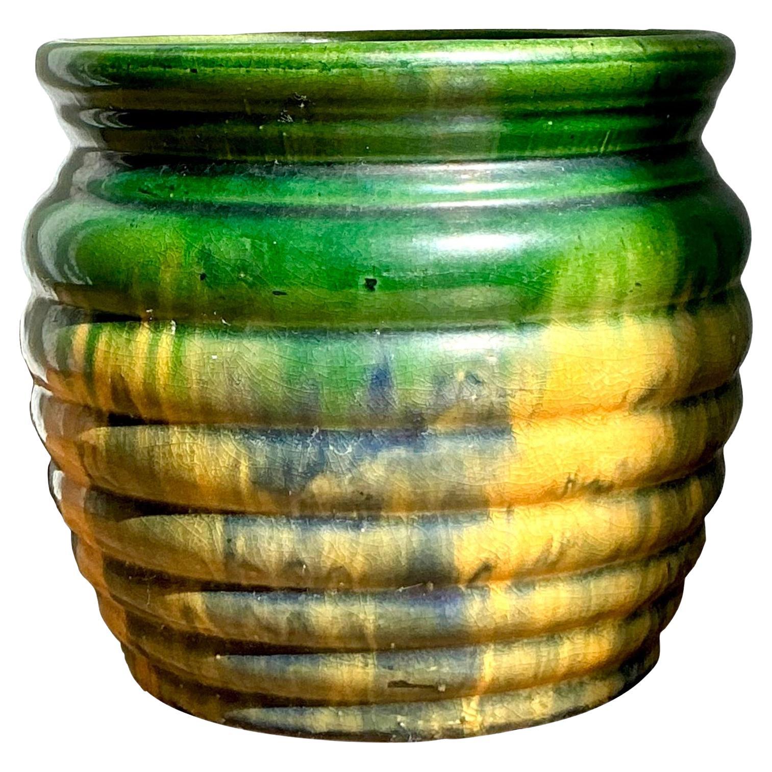 Vintage Boho Gemischte Glasur Vase