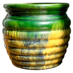 Vintage Boho Mixed Glaze Vase