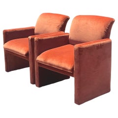 Vintage Boho Mohair Lounge Chairs After Preview - a Pair