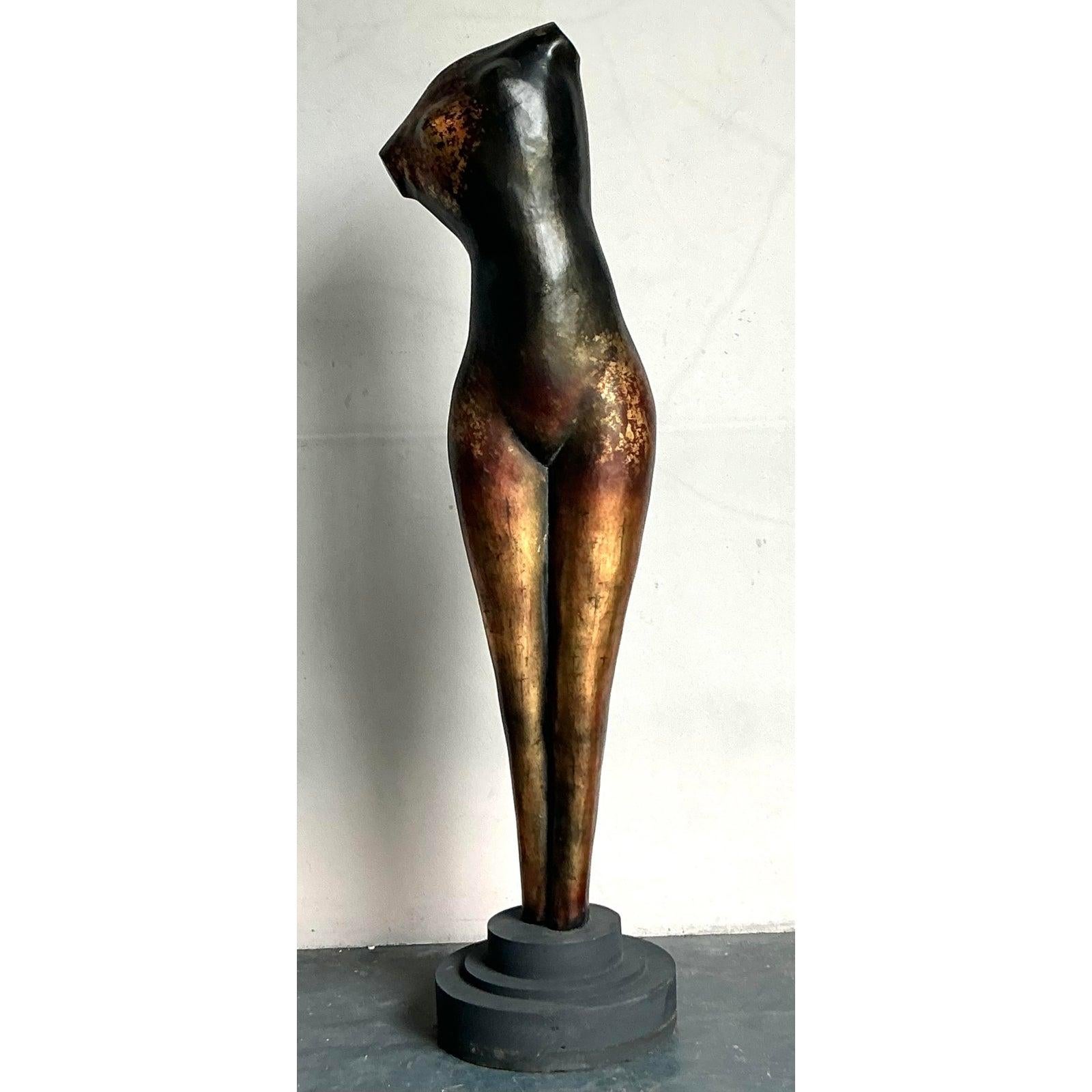 Scultura monumentale astratta figurativa di donna vintage Boho In condizioni buone in vendita a West Palm Beach, FL