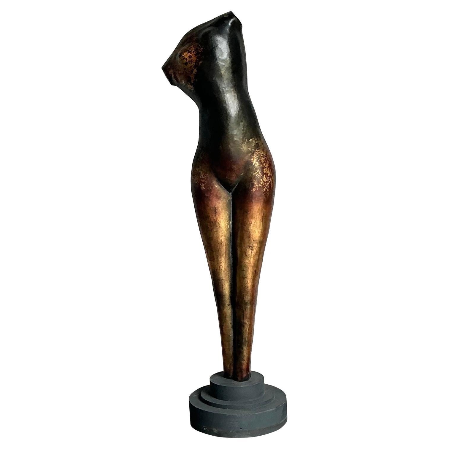 Scultura monumentale astratta figurativa di donna vintage Boho in vendita