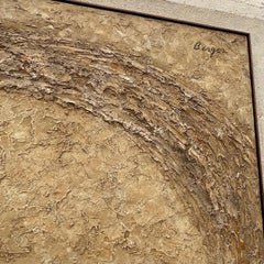 Vintage Boho Monumental Abstract Swirl Painting