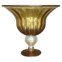 Cuenco Vintage Boho Monumental de Vidrio Artístico