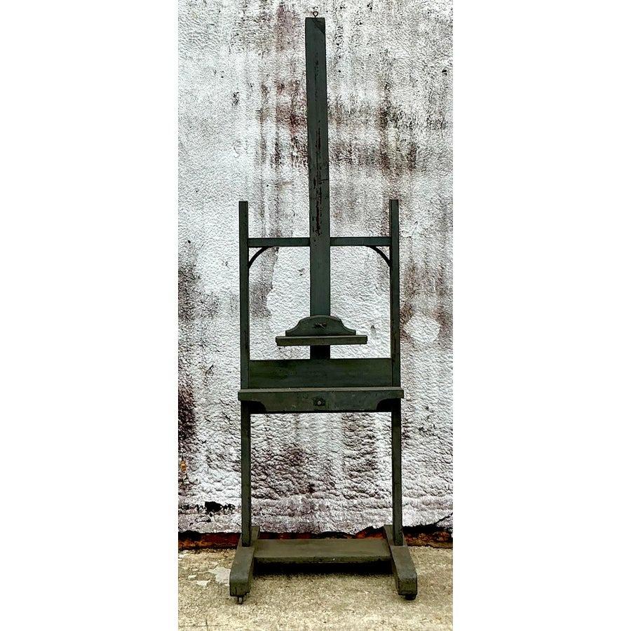 Vintage Boho Monumental Artist Easel For Sale 4