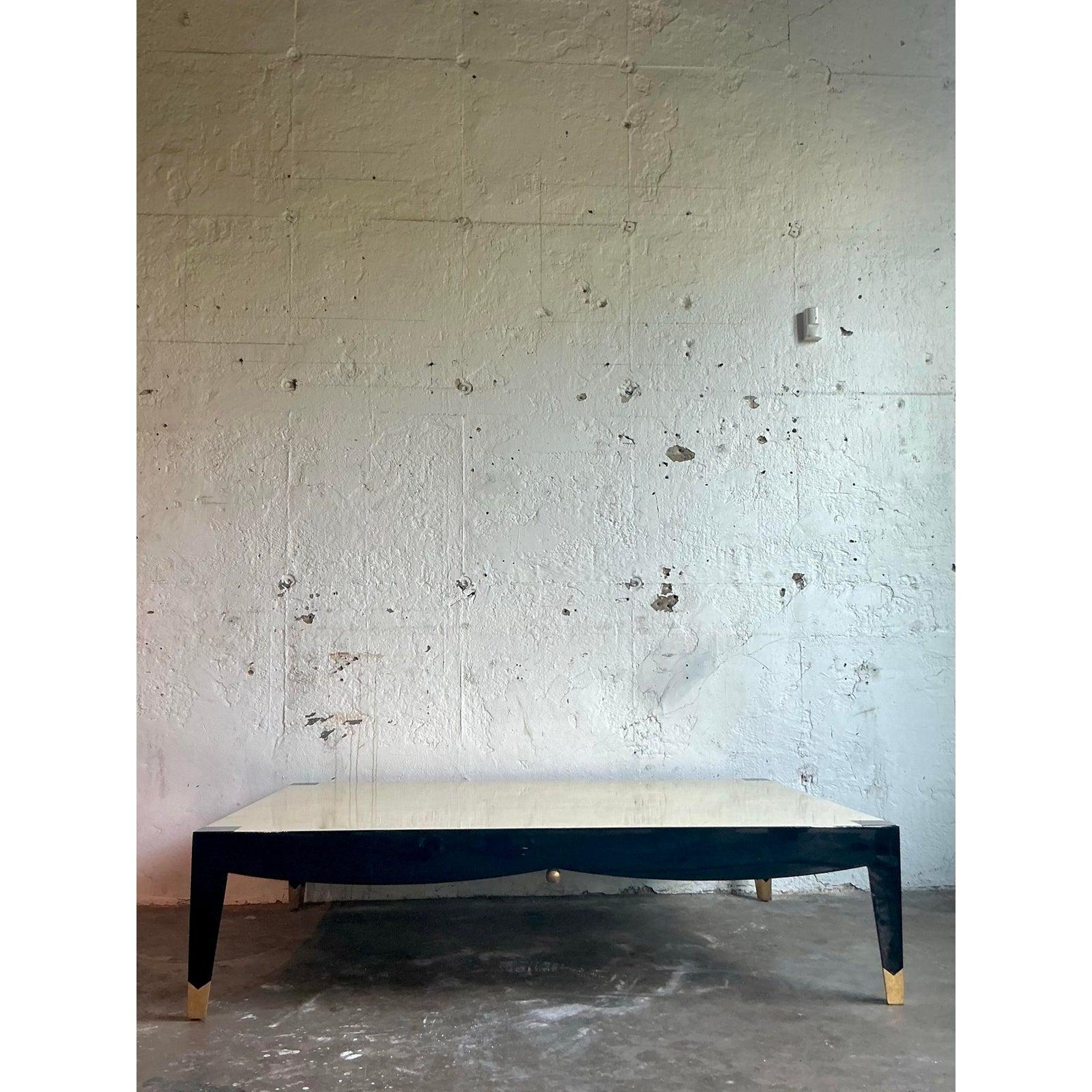 Mesa de centro vintage boho monumental Enrique Garcel de hueso en Bueno estado para la venta en West Palm Beach, FL