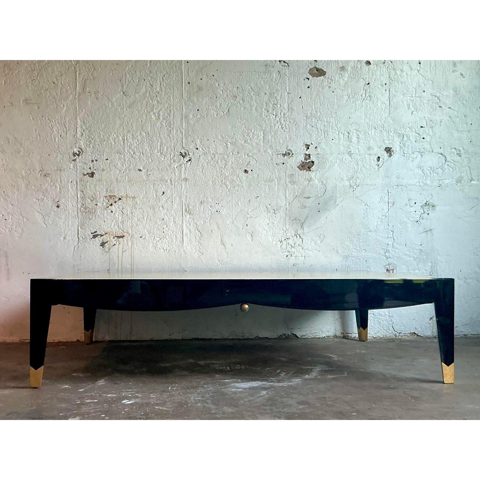 Mesa de centro vintage boho monumental Enrique Garcel de hueso siglo XX en venta