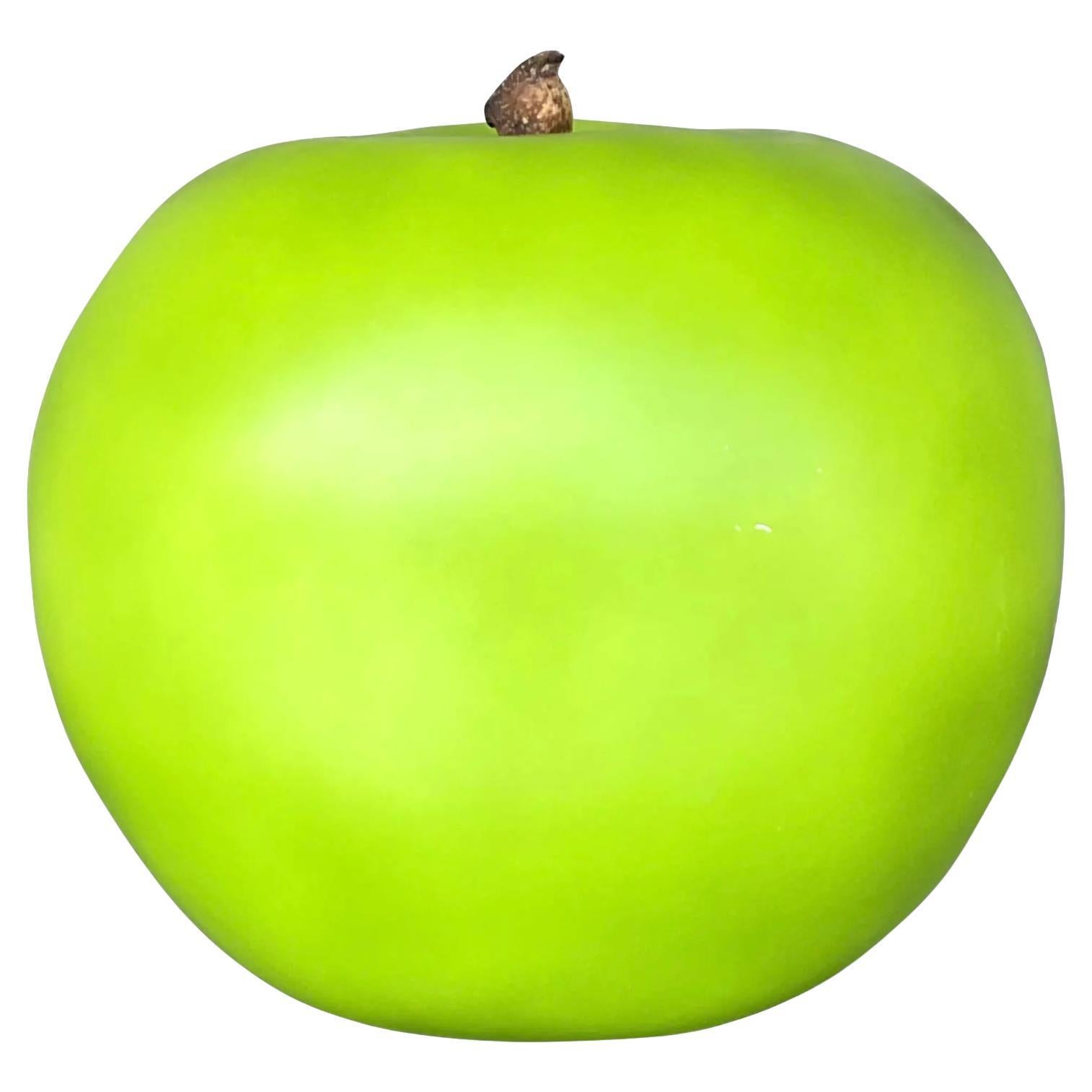 Vintage Boho Monumental Cerámica Mate Verde Manzana