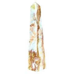 Obelisco monumentale in onice vintage Boho