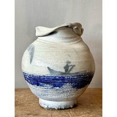 Vintage Boho Moonlight Studio Pottery Vase