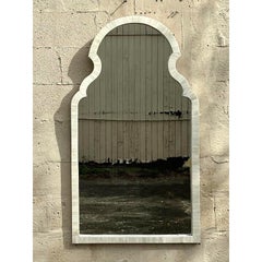 Vintage Boho Moorish Bone Mirror