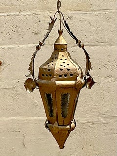 Vintage Boho Moorish Lantern After Addison Mizner