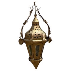 Vintage Boho Moorish Lantern After Addison Mizner