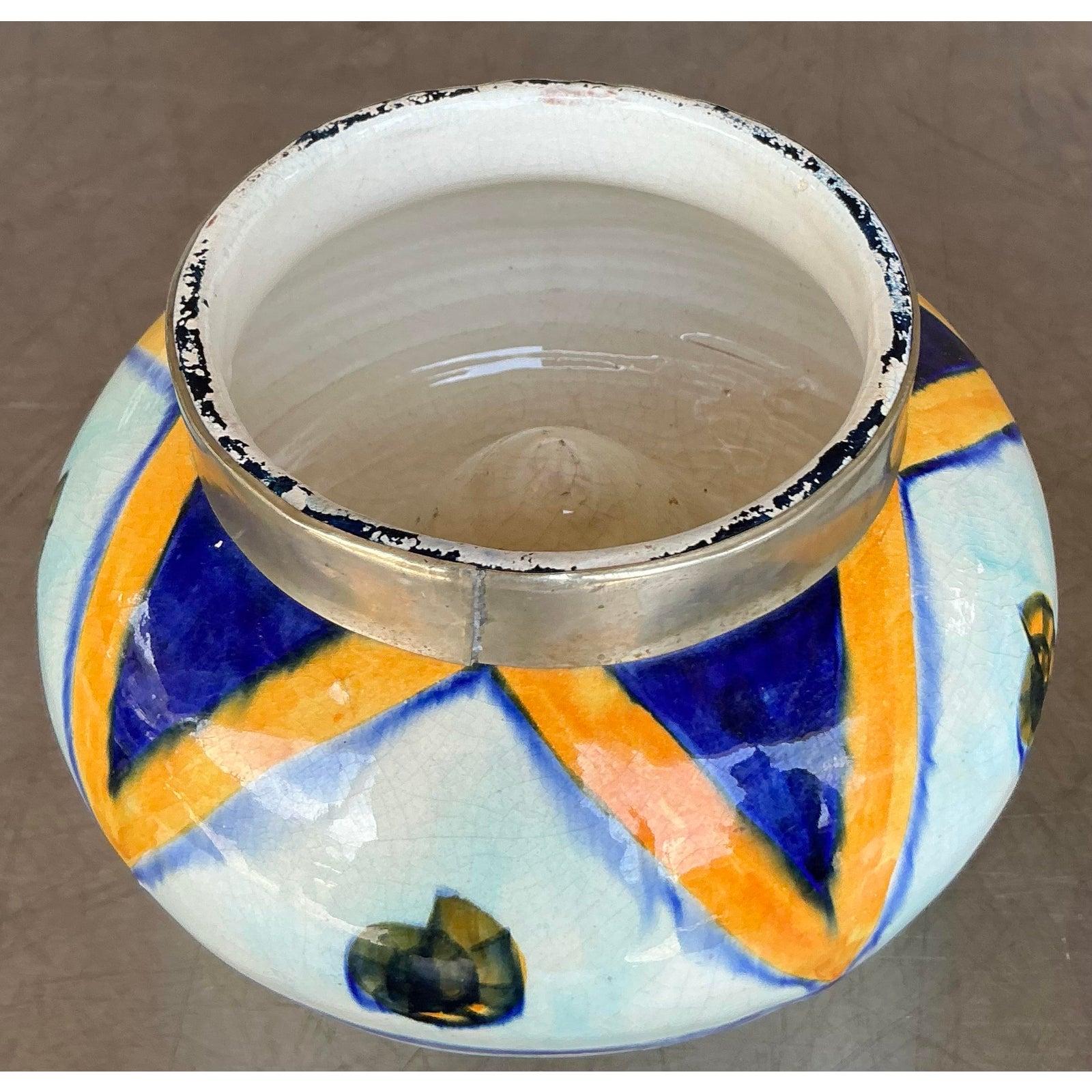 Vintage Boho Moroccan Ashtray In Good Condition For Sale In West Palm Beach, FL