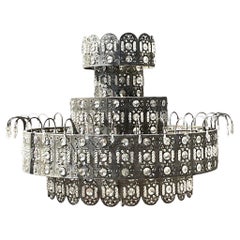 Vintage Boho Moroccan Tiered Chandelier