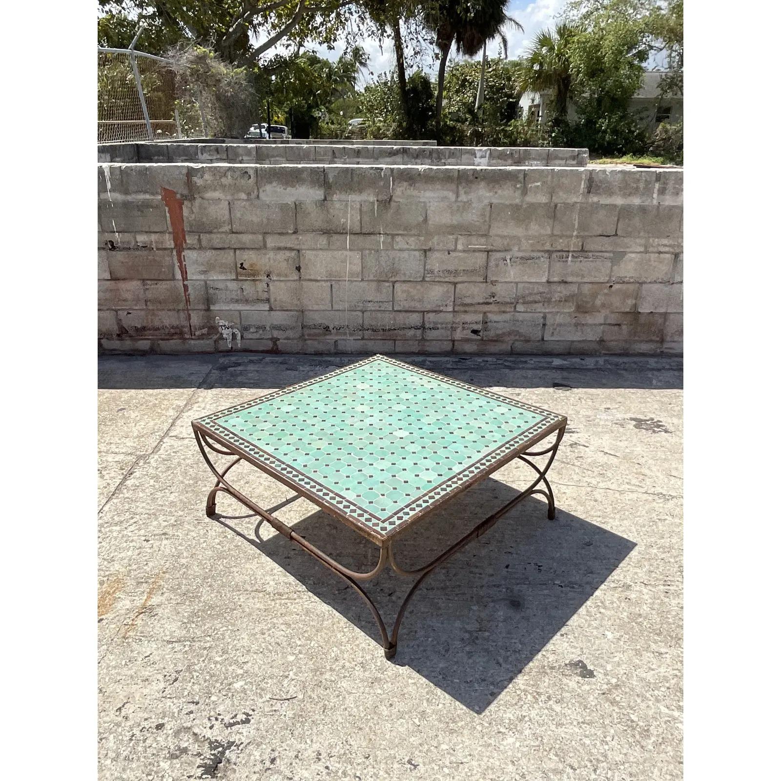 moroccan tiled coffee table