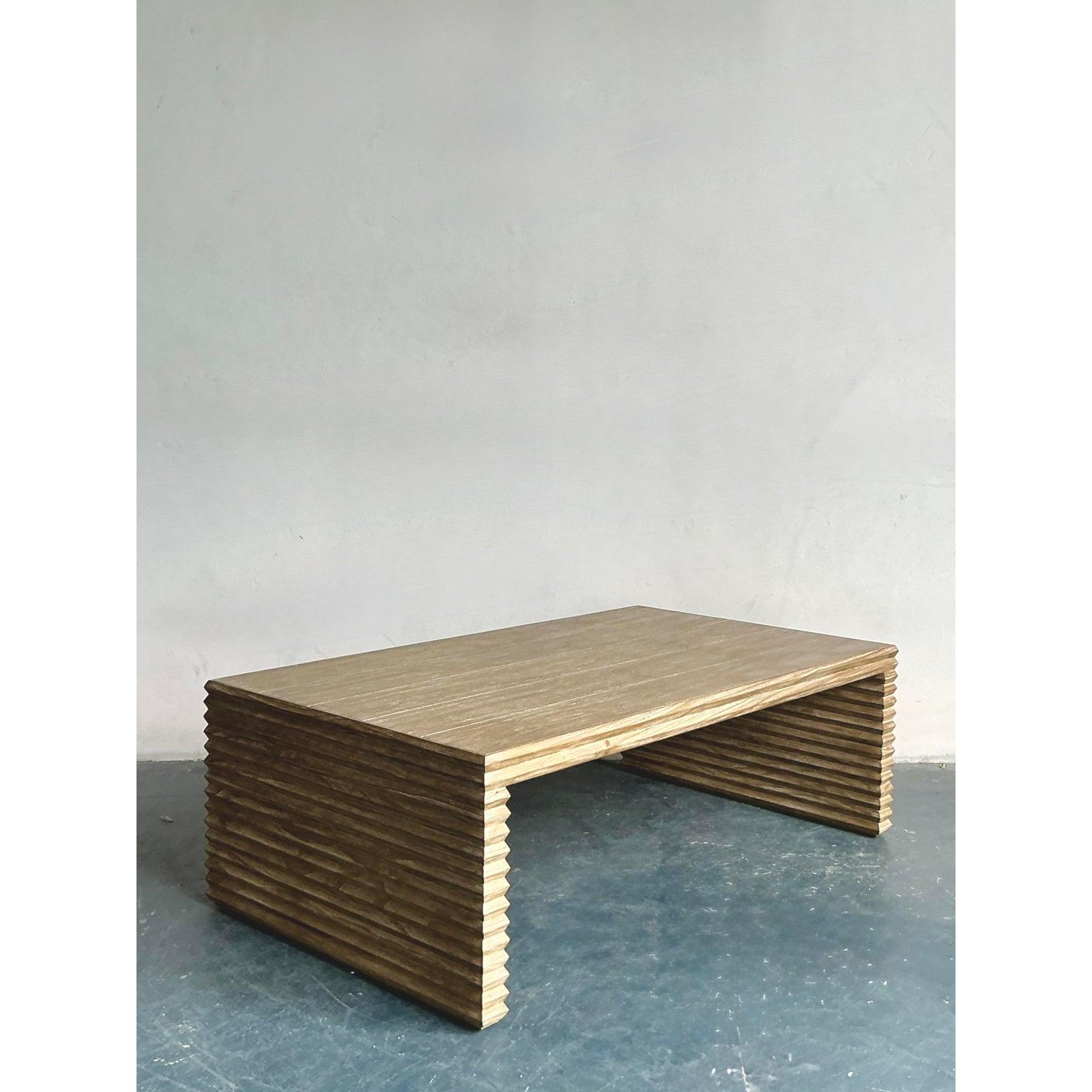 Vintage Boho Mr Brown London “Belmont” Coffee Table For Sale 2