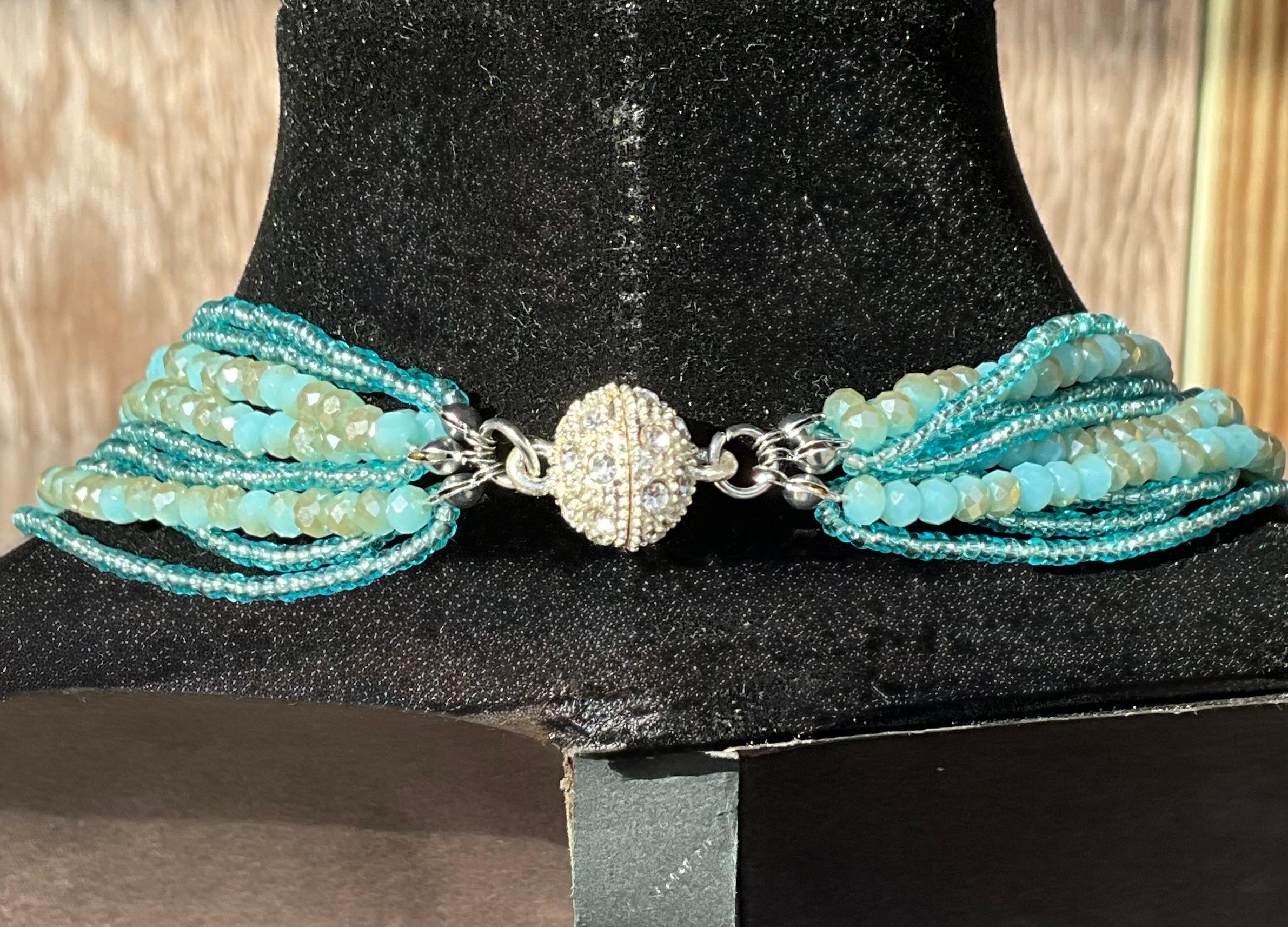 Collana di perline a più fili in stile boho vintage in vendita 3