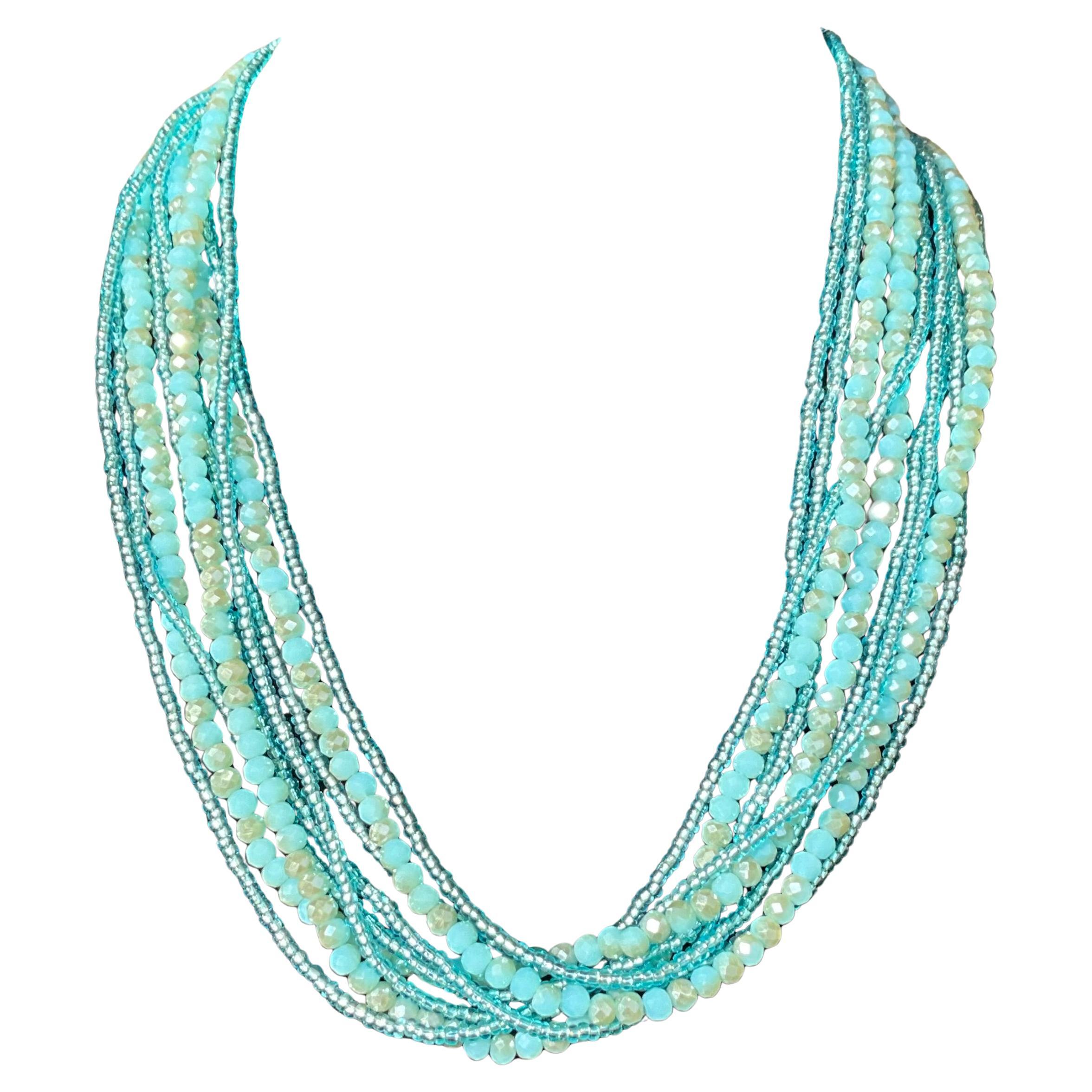 Vintage Boho Multi Strand Perlenkette