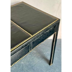 Vintage Boho Nailhead Leather Desk