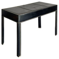 Vintage Boho Nailhead Leather Desk