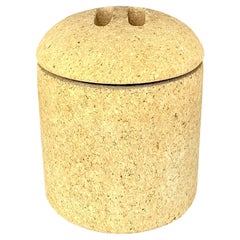 Vintage Boho Neiman Marcus Cork Ice Bucket
