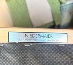 Vintage Boho Niedermaier Woven Strap Lounge Chairs - a Pair