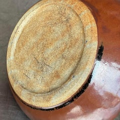 Vaso vintage Boho dentellato Studio Pottery