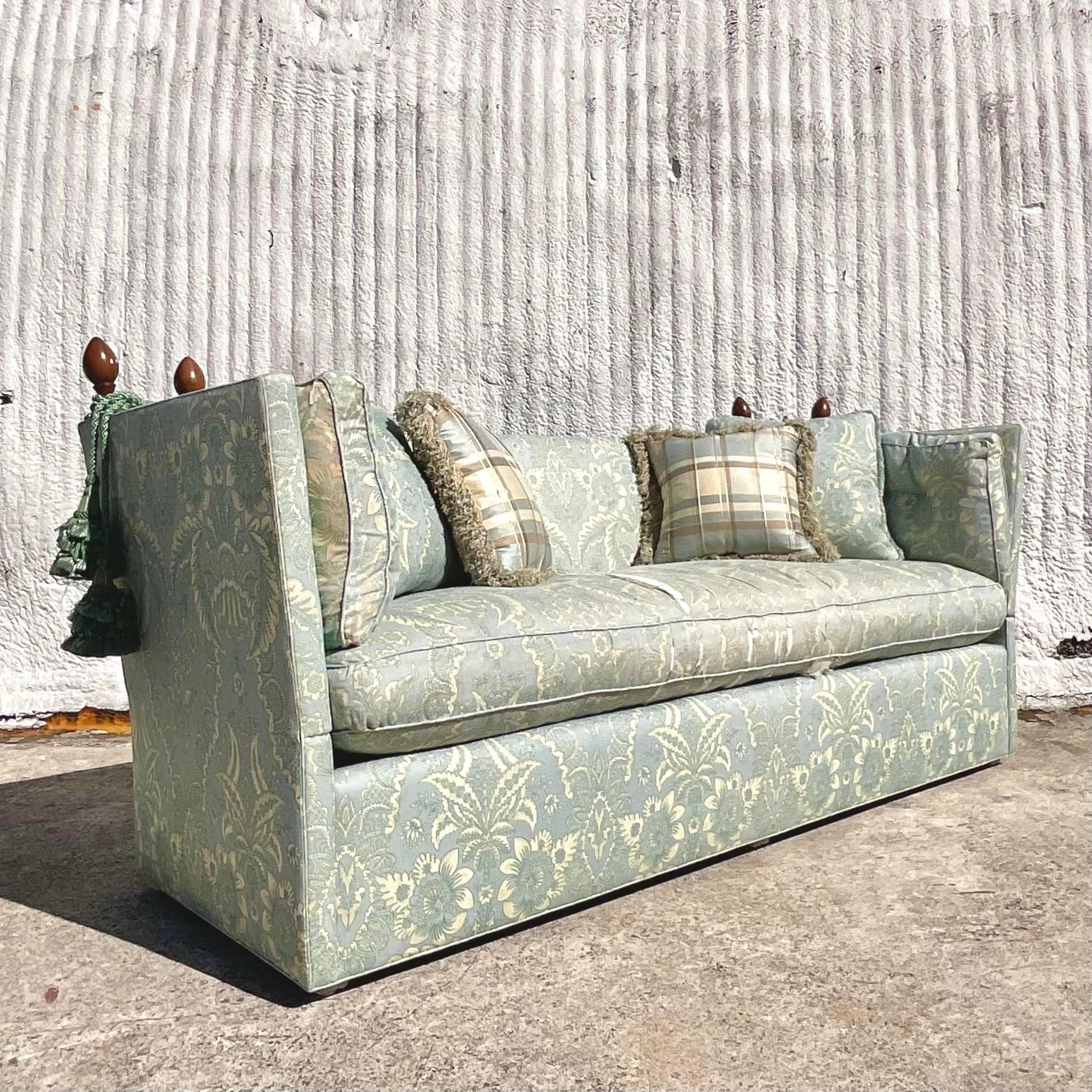 Vintage Boho O Henry House Knole Sofa In Good Condition In west palm beach, FL