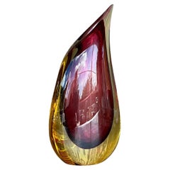 Vintage Boho Oggetti Italian Art Glass Vase