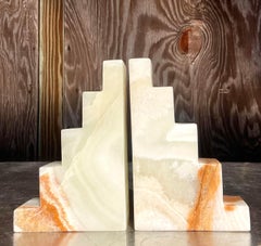 Fermalibri vintage in onice boho - Set di 2