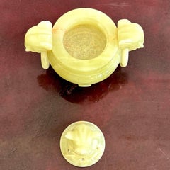 Vintage Boho Onyx Lidded Bowl