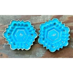 Vintage Boho Opaline Ring Dish - Set of 2