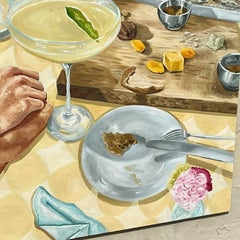 Vintage Boho Original Abstract Expressionist Oil on Canvas