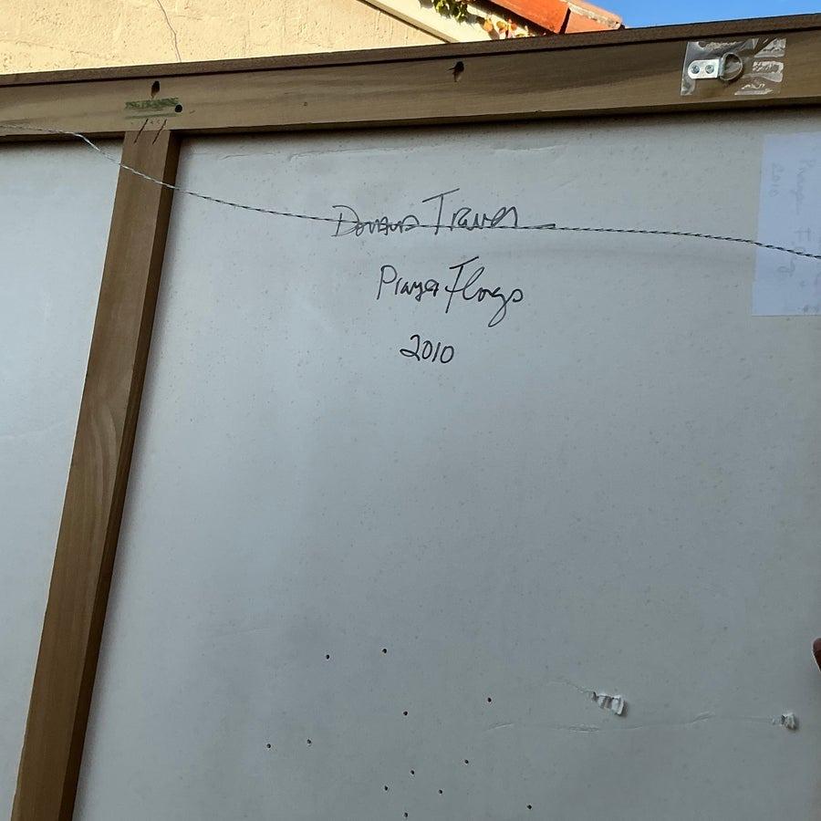 Verleihen Sie Ihrer Einrichtung einen dynamischen Touch mit diesem originalen abstrakten geometrischen Gemälde im Boho-Stil auf Leinwand. Mit seinen kühnen Formen, leuchtenden Farben und mehrschichtigen Texturen verkörpert dieses Kunstwerk