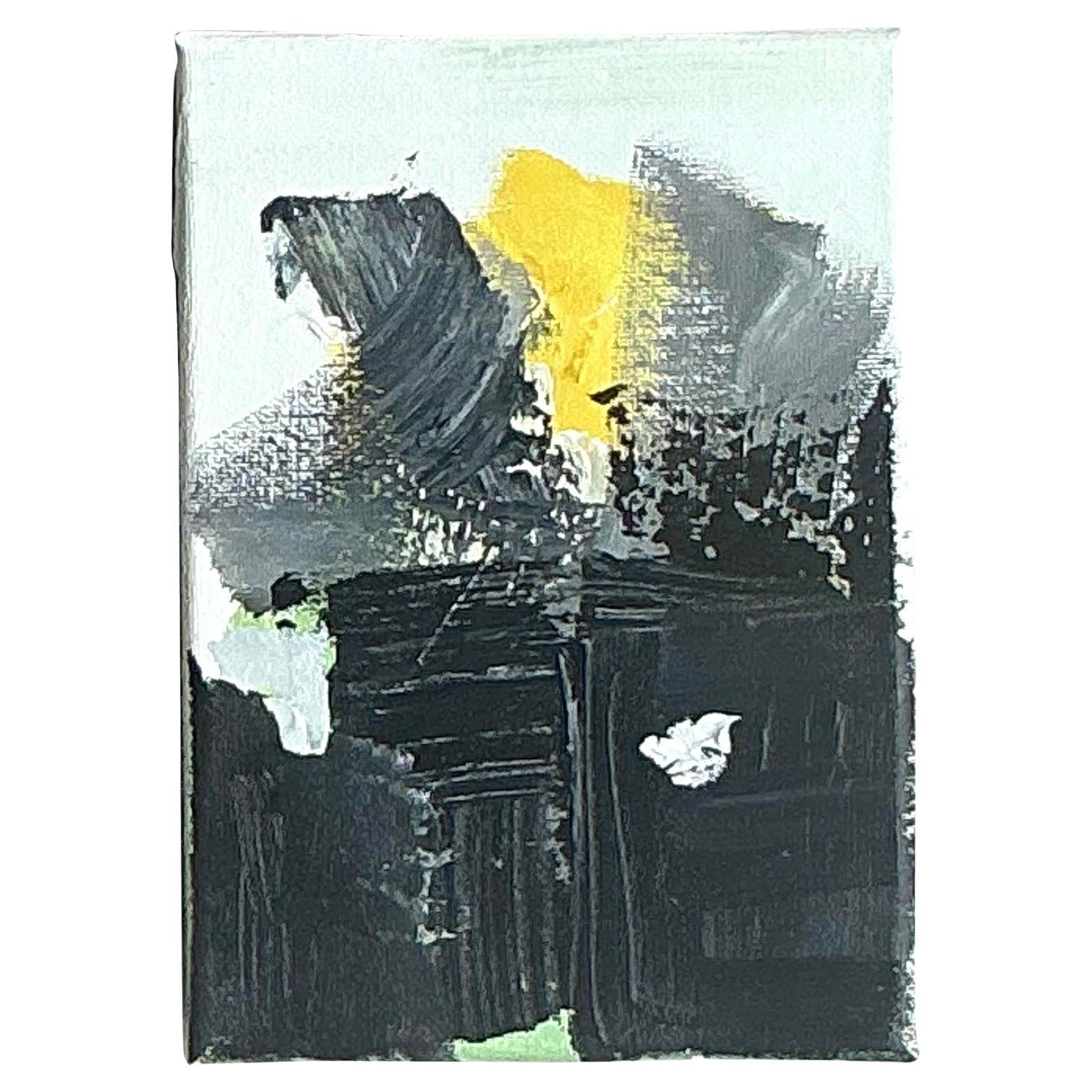 Óleo sobre lienzo Vintage Boho Original Abstracto