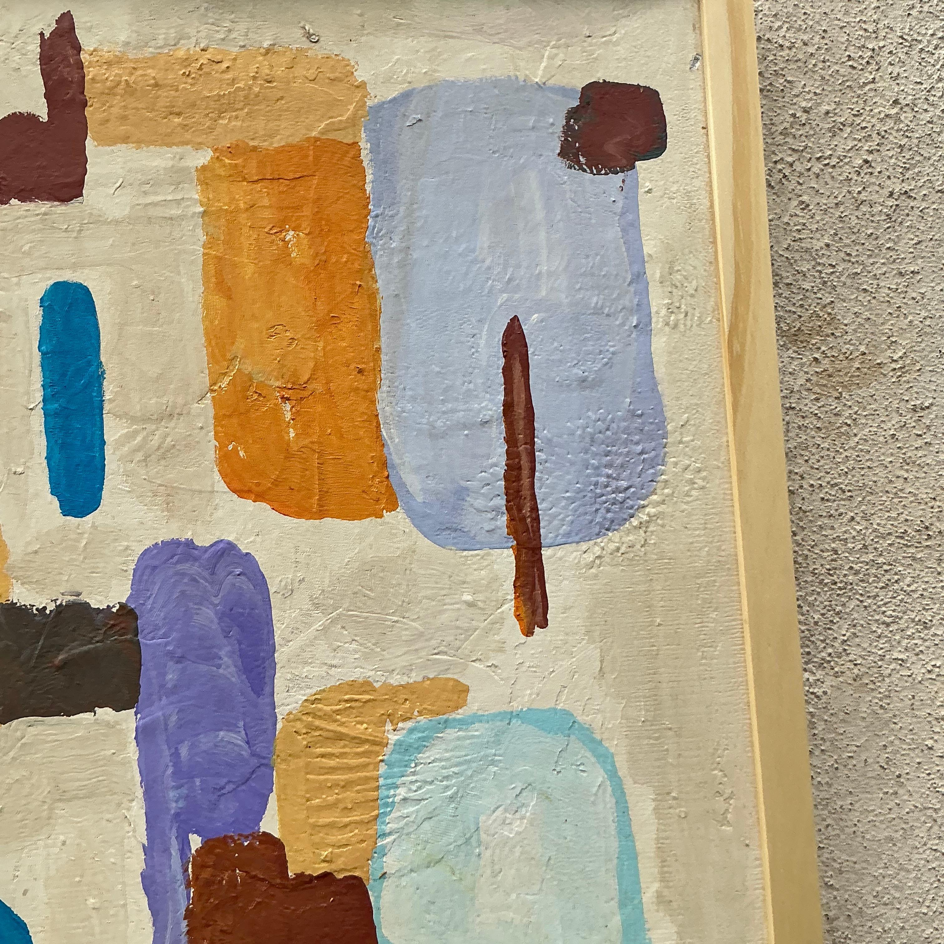 Vintage By, pittura ad olio astratta originale su tela in vendita 3