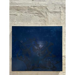 Vintage Boho Original Abstract Oil Painting on Board