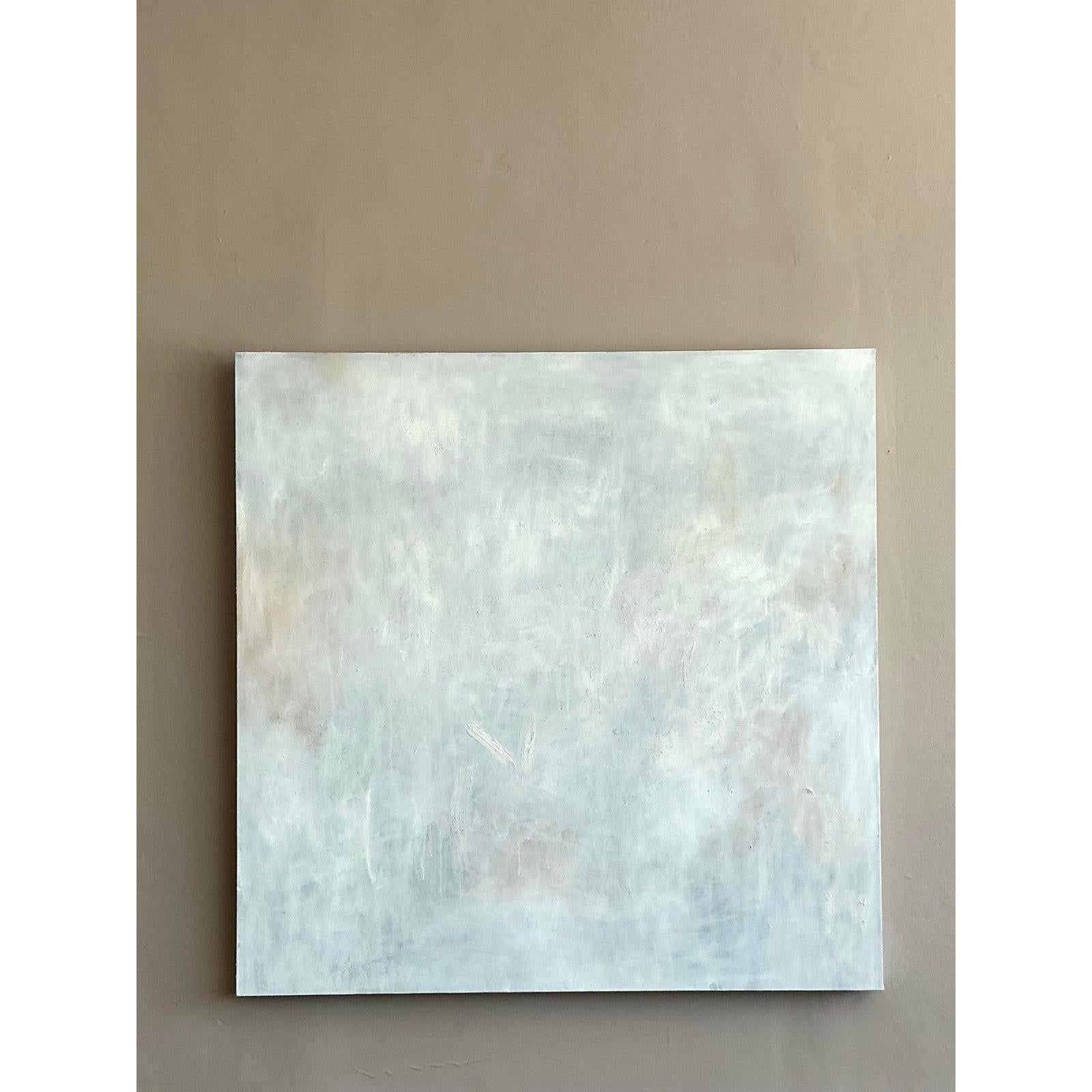 Originales abstraktes Ölgemälde auf Leinwand, Boho im Angebot 6