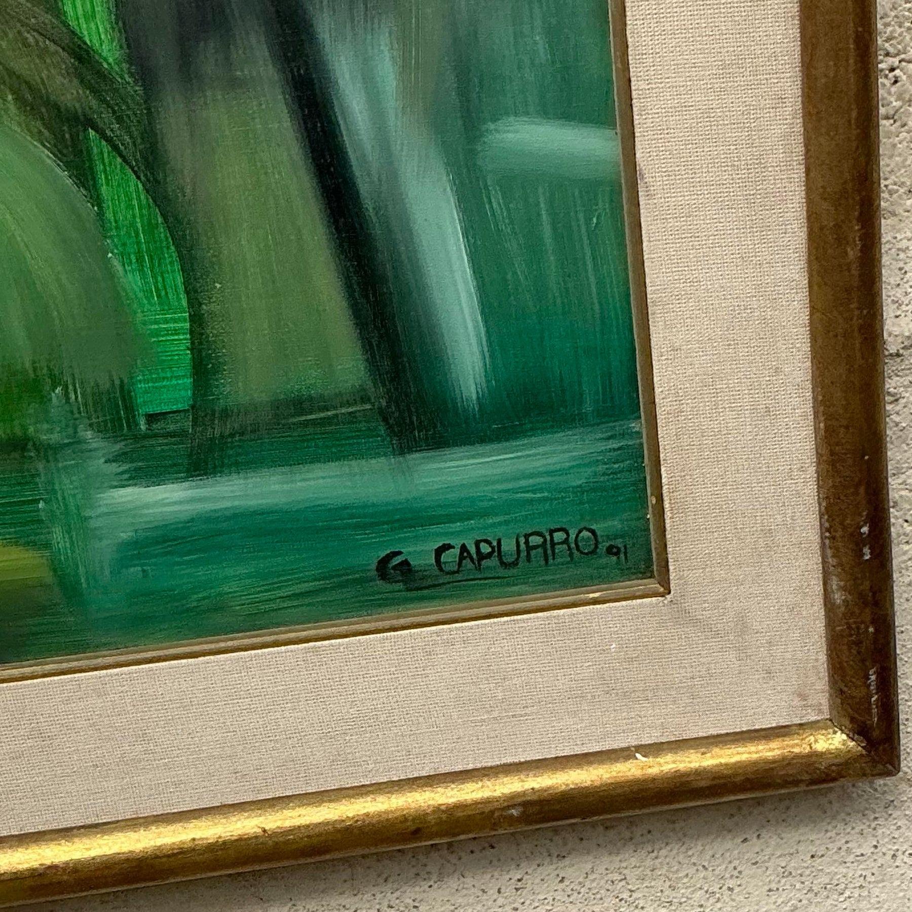 Originales abstraktes Ölgemälde auf Leinwand, Boho im Angebot 2