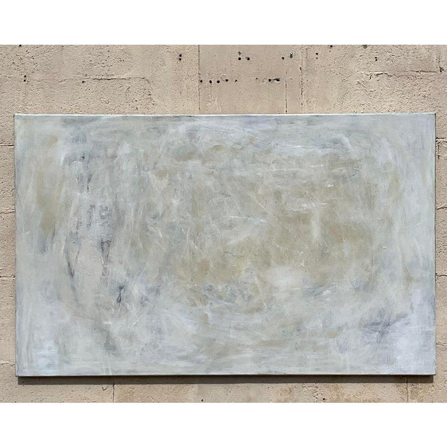 Originales abstraktes Ölgemälde auf Leinwand, Boho im Angebot 3