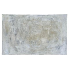 Pittura ad olio astratta originale vintage Boho su tela