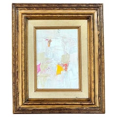 Vintage Boho Original Abstract Oil Painting on Canvas