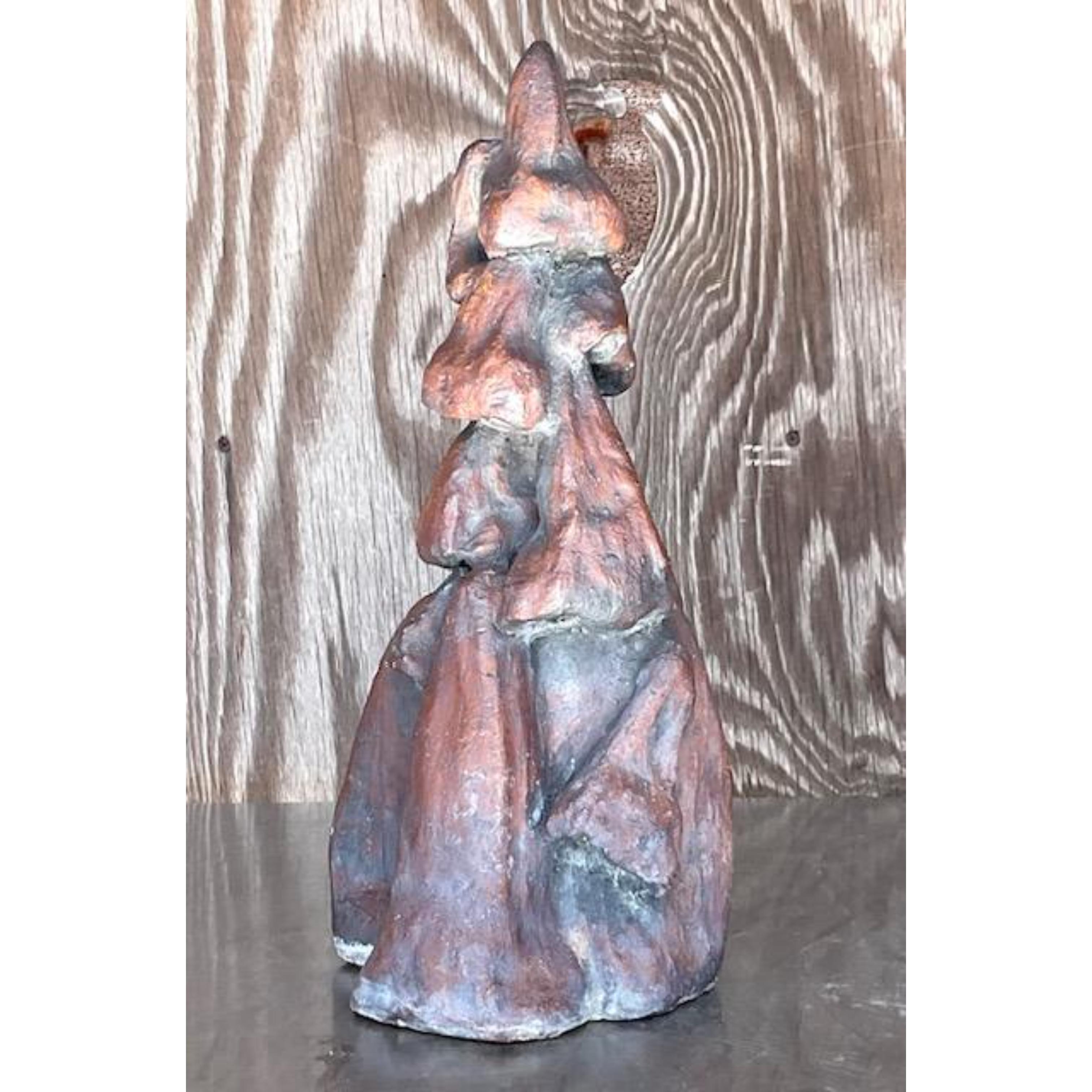 20th Century Vintage Boho Original Abstract Sculpture For Sale
