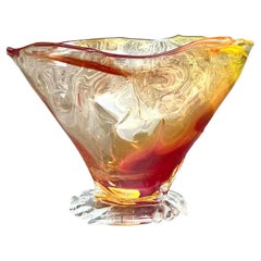 Vintage Boho Original Blown Glass Bowl