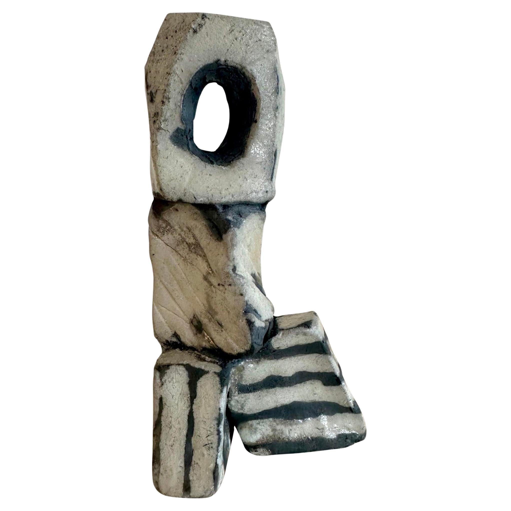 Vintage Boho Escultura original de cerámica