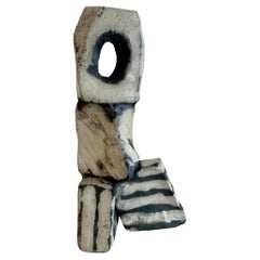 Vintage Boho Escultura original de cerámica