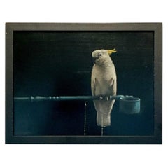 Peinture originale Boho Tempera œuf sur panneau