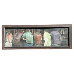 Peinture figurative originale de Boho sur toile