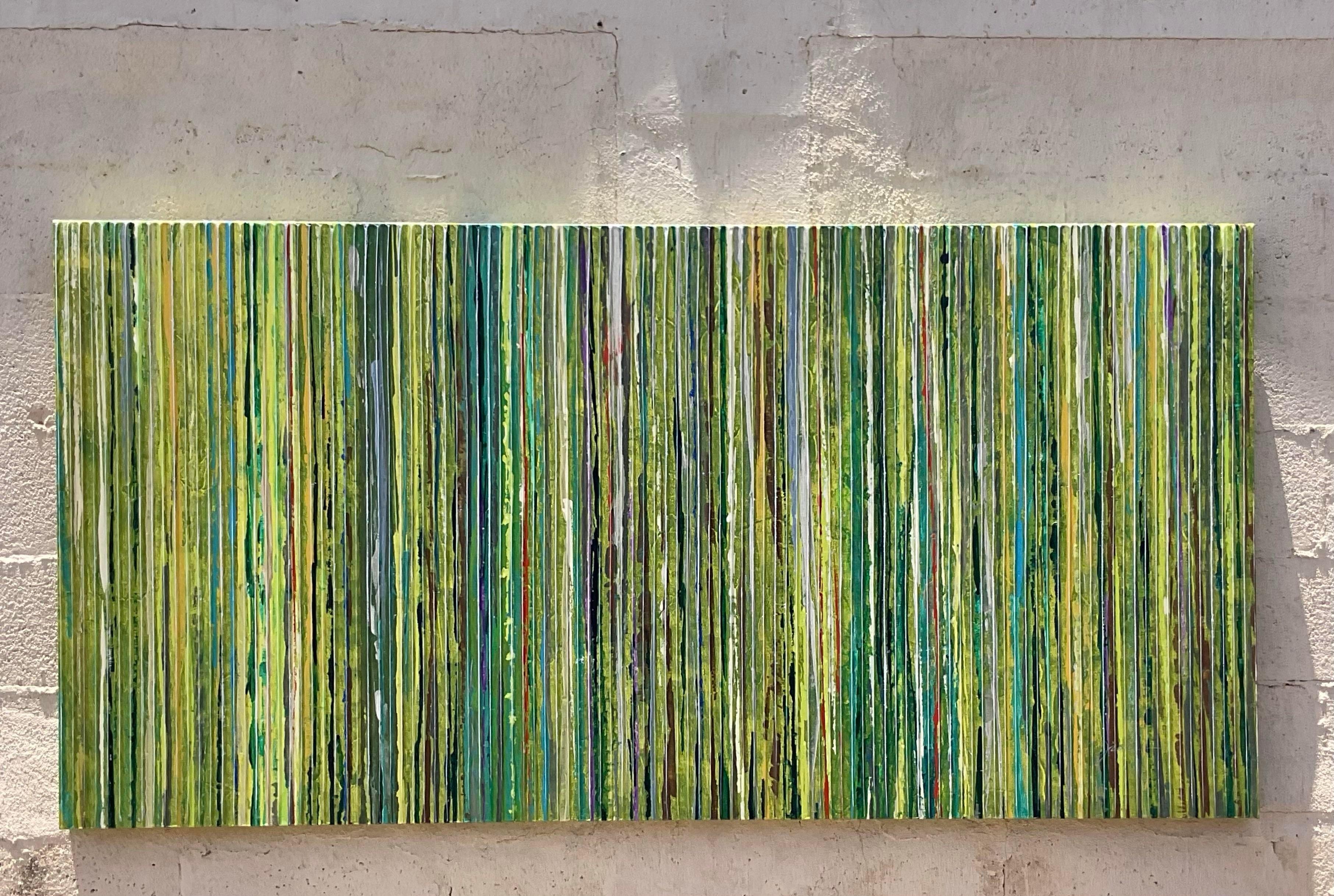Tela Pittura ad olio astratta geometrica originale su tela vintage Boho in vendita